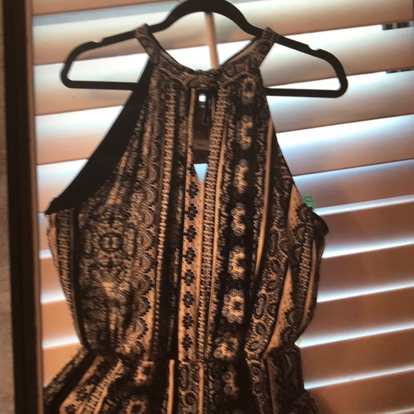 Lily Rose Black & White Sleeveless Jumpsuit - Picture 3 of 5